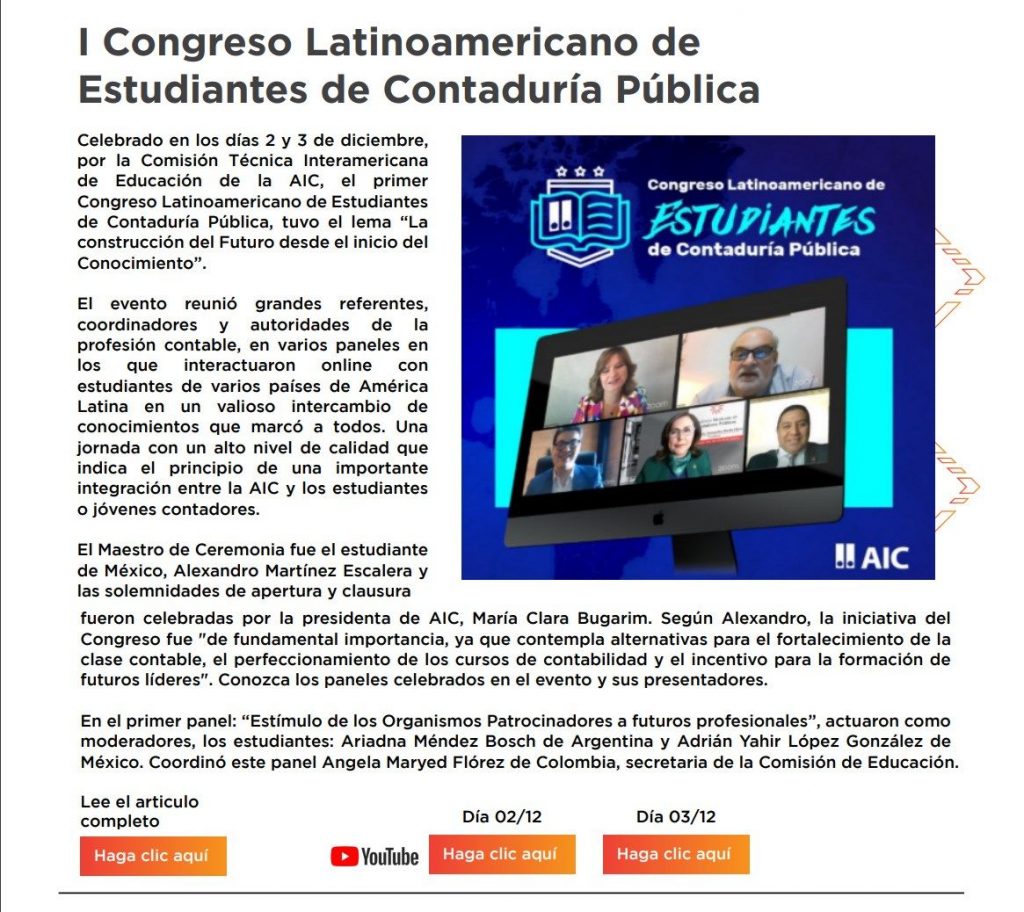 I Congreso Latinoamericano de Estudiantes de Contaduría Pública